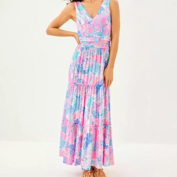 Roar of the Seas Skylar Midi Dress by Lilly Pulitzer - Picture 1 of 2